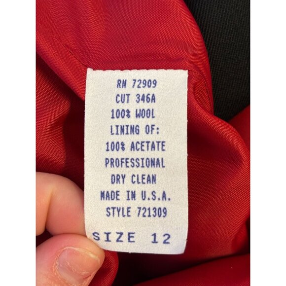 Hairston Roberson Rodeo Jacket Black Embroidered Front Button Size 12 - Picture 8 of 8